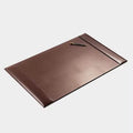 Luxury Bonded Leather Desk Blotter for Writing with Raised Side Rails, 30 x 18, Brown by Unknown