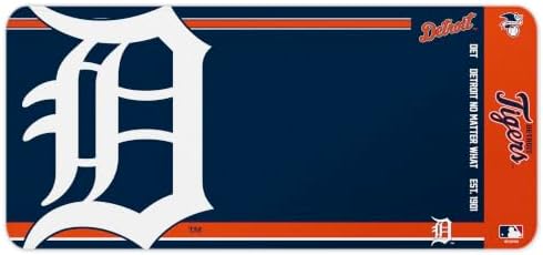 SOAR MLB Official Established Primary Logo Wordmark Home Office Desk Pad Mouse Pad Mat 35" x 16" (Detroit Tigers, Detroit Tigers) - Image 2