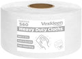 Shop Towels Lint-Free Heavy Duty Cloths, White (15"x 5", 500 PCS) by PrecisionCleanroomSupplies