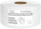 Shop Towels Lint-Free Heavy Duty Cloths, White (15"x 5", 500 PCS) by PrecisionCleanroomSupplies