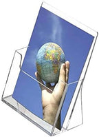 M&T Displays Clear Acrylic Brochure Leaflet Holder 5.5x8.5 Inch 1 Tier 1 Pockets Desktop or Wall Mounting Literature Rack Pamphlet Leaflet Flyer Card Display Stand Desk Organizer - Image 5