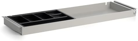 Perfect POSTURE Under Desk Drawer & Organizer 9.5 x 34.5 Metal Desk Storage by PerfectPosture