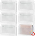 Fuutreo Magnetic Wall File Holder,6pcs,Clear,Horizontal-large by Fuutreo