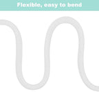 Split Wire Loom 1 Inch 50ft, Braided Cable Sleeve for Cable Management, Cord Protector for Pets, TV, Desk & Automotive，White - Image 6
