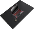 Mydours 40"x28" XL Large Desk Mat - Full Desk Blotter Mouse Pad, (Black) by Mydours