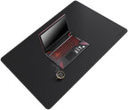 Mydours 40"x28" XL Large Desk Mat - Full Desk Blotter Mouse Pad, (Black) by Mydours