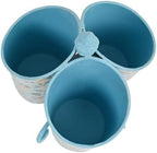 360° Rotating Metal Pen Holder for Desk, Cute Floral Bird Desktop Organizer with Dome Roof, Pencil Cup & Remote Control Holder for Home Office (Blue) - Image 7