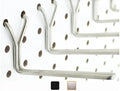 Stainless Steel Pegboard Hooks 25-Pack 4" L Hook - Will Not Fall Out, Fits Any Peg Board - Organize Tools, Accessories, Workbench, Garage Storage, Kitchen, Crafts, Jewelry, Retail by RightArrange
