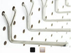 Stainless Steel Pegboard Hooks 25-Pack 4" L Hook - Will Not Fall Out, Fits Any Peg Board - Organize Tools, Accessories, Workbench, Garage Storage, Kitchen, Crafts, Jewelry, Retail by RightArrange
