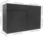 4-Piece Wooden Stackable Drawer Cabinet Set - Desktop Storage Organizer with 10 Drawers, Sturdy Design for Home/Office, No Assembly, Space-Saving, Durable (Black) - Image 3