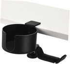 Adjustable Metal Headphone Hanger with Desk Clamp and Cup Holder by OUNONA