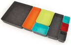 Three by Three Seattle Recycled Felt Storage Bins, Set of 8 – Multicolor by ThreebyThreeSeattle