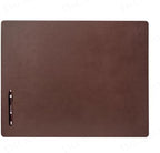 Dacasso 24” x 19” Chocolate Brown Leather Desk Pad w/Out Rails - Executive Desk Surface Protector - Luxury Leather Desk Blotter for Writing - Image 3