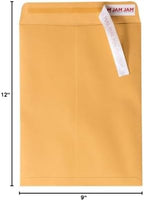 JAM PAPER 9 x 12 Open End Catalog Premium Envelopes with Peel and Seal Closure - Brown Kraft Manila - Bulk 500/Carton - Image 6