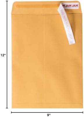 JAM PAPER 9 x 12 Open End Catalog Premium Envelopes with Peel and Seal Closure - Brown Kraft Manila - Bulk 500/Carton - Image 6