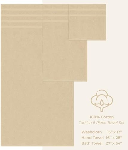 American Soft Linen 100% Cotton Luxury Turkish Towels, 6 Piece Towel Set - Image 4