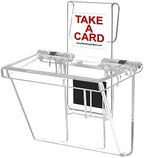 Marketing Holders 4 Pack Outdoor Vehicle Business Card Holder Holds 3.5" x 2" Cards Clear Lid with Window Hook Advertising Card Bin with Take a Card Sticker On the Go - Image 4