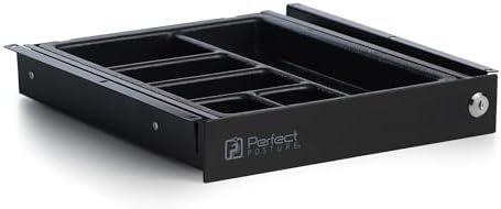Perfect Posture Under Desk Drawer 13" x 13" Pen Organizer & Desk Storage by PerfectPosture