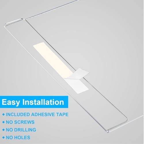 EHWINE Acrylic Sign Holder 8.5 x 11 Wall Mount, 10 Pack Clear Flyer Holders - Image 5