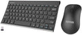 Arteck 2.4G Wireless Keyboard and Mouse Combo Ultra Compact Slim Stainless Keyboard and Ergonomic Mouse for Computer/Desktop/PC/Laptop and Windows 10/8/7 Build in Rechargeable Battery by ARTECK