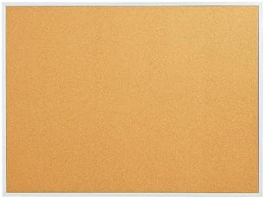 Staples Cork Bulletin Board, Aluminum Frame, 3x2 Ft, Self-Healing by Staples
