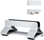 Vertical Laptop Stand Tool-Free Adjustable Laptop Stand Holder Vertical Width from 0.35"-1.6" Support Almost All Laptop(Silver- 1 Slot) - Image 2