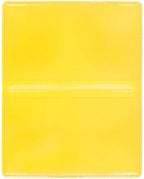 StoreSMART - Yellow Folding Business Card Holders - 500 Pack - Polypropylene Plastic (RPP2915Y-500) - Image 2