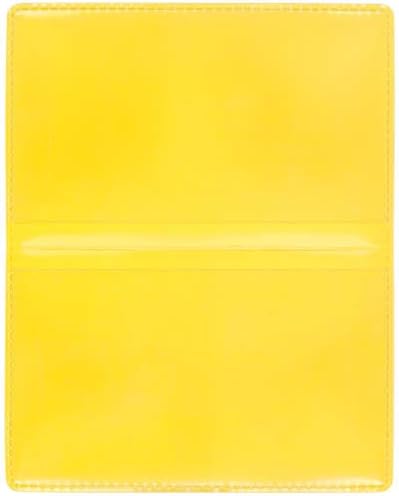 StoreSMART - Yellow Folding Business Card Holders - 500 Pack - Polypropylene Plastic (RPP2915Y-500) - Image 2