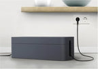 Durable, Cable Management Box Organizer, Graphite, Large - Image 2