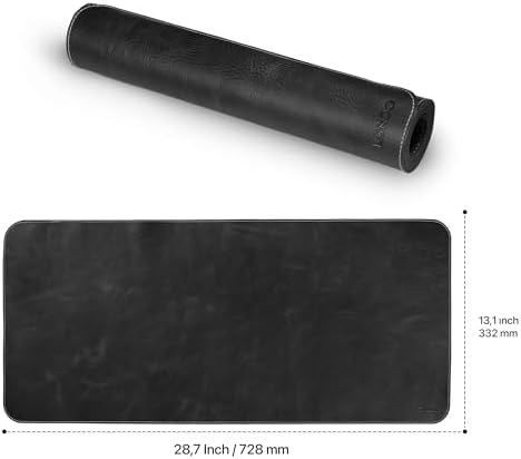 Londo Top Grain Leather Extended Mouse Pad – Large Desk Mat for Office & Gaming, Smooth Writing Surface, Non-Slip Base, Durable & Stylish Workspace Accessory - Image 2