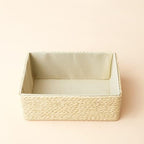 LA JOLIE MUSE Bathroom Basket Organizers, Paper Rope Storage, Beige 4 Pack - Image 5