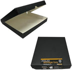 Lineco Clamshell Archival Storage Box, 11x14x1.75 Inch, Black, Pack of 2 by Lineco