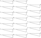 Shimeyao 20 Pcs 12 Inch Pegboard Shelf Brackets, Sliver by Shimeyao
