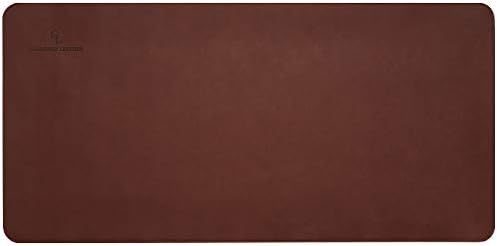 Gallaway Leather Desk Mat, Office Writing Desk Pad, Large 36" x 17" Dark Brown, for Top of Desks, Gift Ready Elegant Computer Desk Cover Protector PU Leather - Image 4