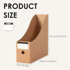 24 Pcs Cardboard Magazine File Holders Magazines Book Bin Box - Image 2