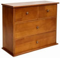Wooden Drawers Oak Desk Organizer with Drawers，Brown by PACKGILO