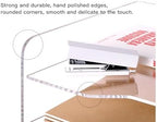HeZone Acrylic Paper Letter Tray Organizer, 5 Tiers, Transparent, Modern, Rectangular, Stackable, Office - Image 6