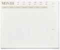 ETERNA GOODS Undated Flat Desk 12-Month Calendar, Modern Aesthetic Large 22" x 17" Desk Pad Calendar, Undated So You Can Start Anytime, Upgrade Your Desktop With a Modern Full Month View Calendar by EternaGoods