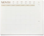 ETERNA GOODS Undated Flat Desk 12-Month Calendar, Modern Aesthetic Large 22" x 17" Desk Pad Calendar, Undated So You Can Start Anytime, Upgrade Your Desktop With a Modern Full Month View Calendar by EternaGoods