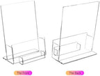 HIIMIEI Brochure and Business Card Holder: Acrylic Flyer Holder 5.5 x 8.5 - Image 5