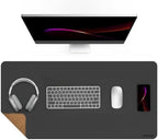 Fenge Desk Pad Mat for Home & Office, 31.5” x 15.7”, Black by Fenge