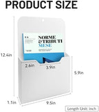 DALTACK 6 Pack Magnetic File Folder Holders, Large Vertical Pockets, White - Image 3