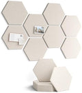 Fluxynara 8-Pack Hexagon Felt Bulletin Board Tiles, Oatmeal by FLUXYNARA