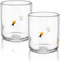 SiliFine 2 PCS Bee Icon Juice Glasses by SiliFine