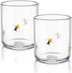 SiliFine 2 PCS Bee Icon Juice Glasses by SiliFine