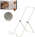 KINGDOM SOLUTIONS - 8.5" White Metal Display Stand Made in USA - 6 Pack by KINGDOMSOLUTIONS