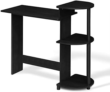 Furinno Compact 29-Inch Black Computer Desk, Gaming Desk with Shelves, Office Desk with Book Shelf, for Home Office, Study Room, Dorm, Bedroom, Dark Americano - Image 5