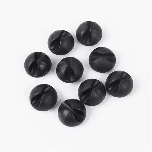 Cord Holder 20Pcs Cable Clips Winder Silicone Cable Organizer Desk Wire Storage Charger Cord Holder for Cords(White 20pcs) - Image 6