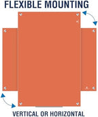 TSJ OFFICE White Board for Wall - 36" x 24" Orange Glass Board 3 X 2 FT - Image 3