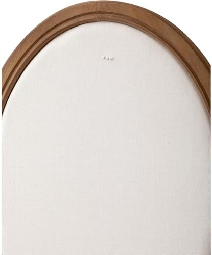 SOFE Oval Framed Linen Bulletin Board, Unique Fabric Pin Boards 21x17 - Image 5
